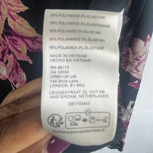 NWT Free People Bettys Garden Top Floral Mesh Large - Picture 5 of 5